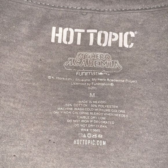 Hot Topic My Hero Academia Deku Graphic Tee Gray Crewneck M - Picture 2 of 8